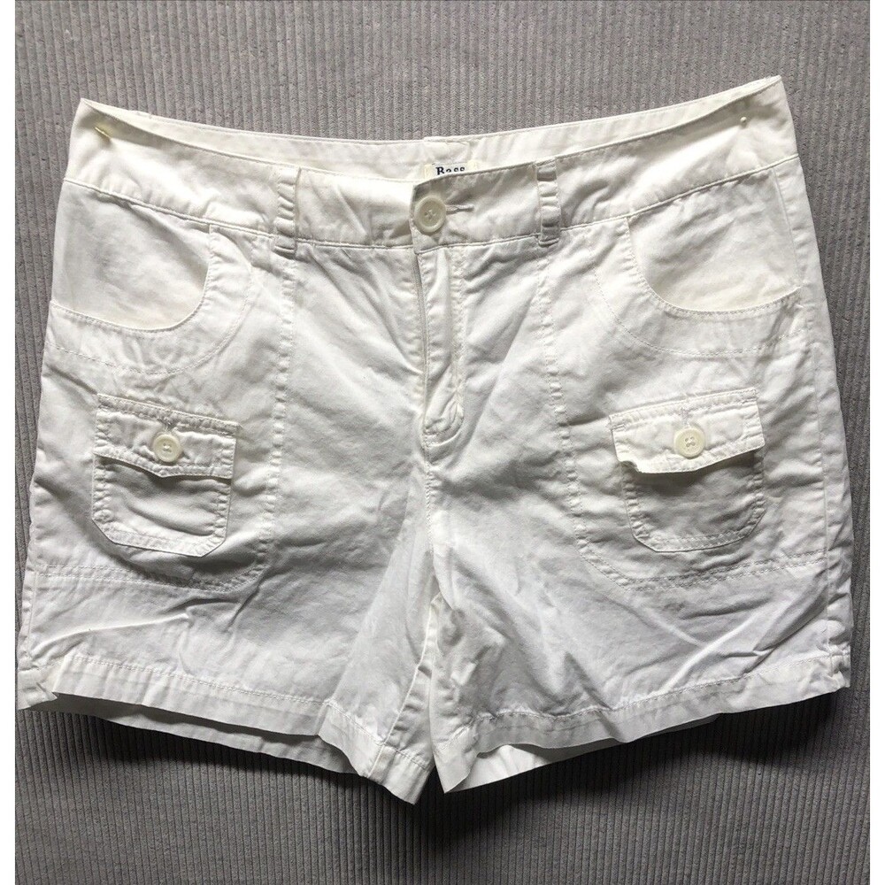 Bass GH Bass Shorts Size 8 White Pockets Travel Walking Recreation
